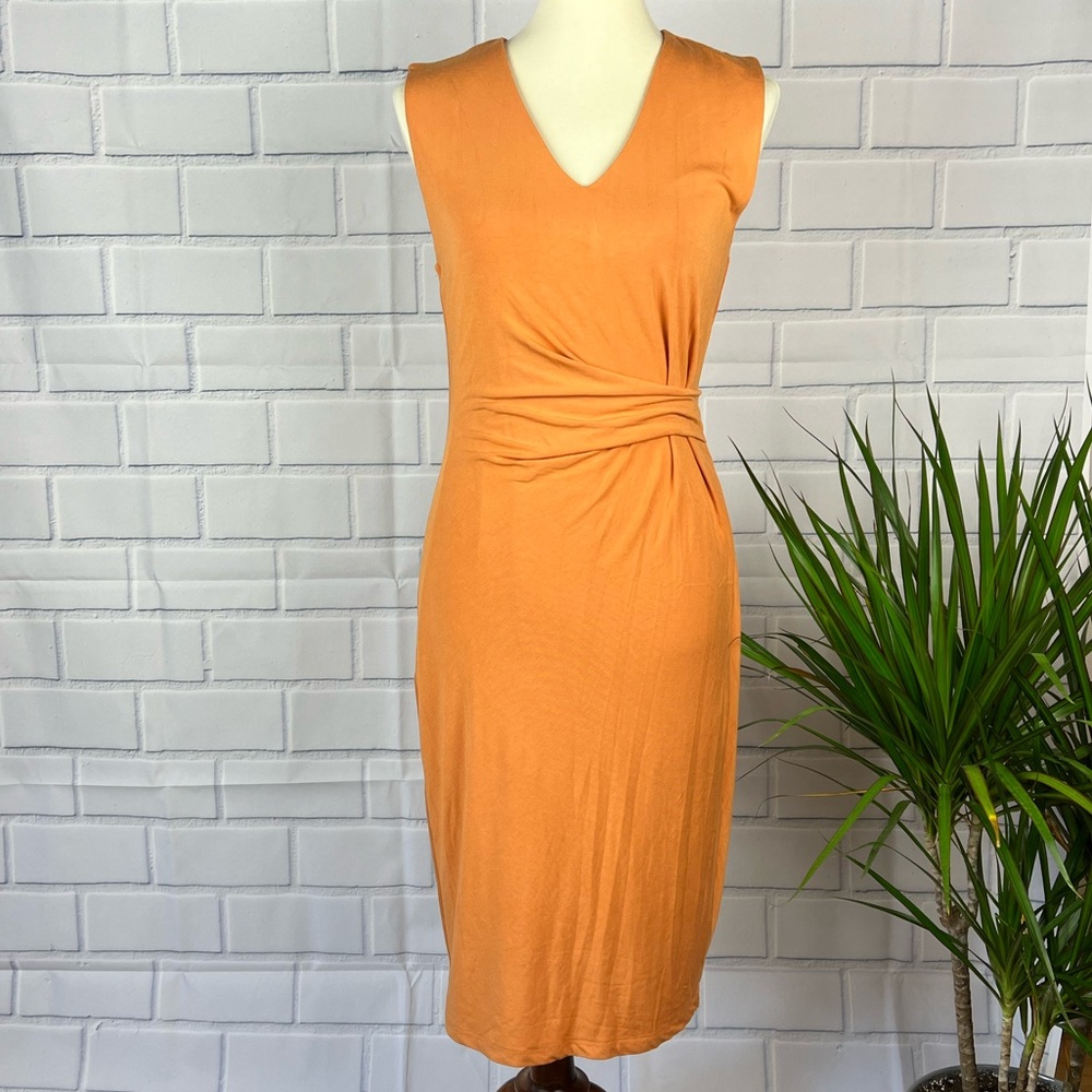 NWT Catherine Catherine Malandrino Faux Wrap Midi Dress